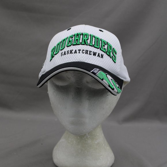 Saskatchewan Roughriders Hat (VTG) - Arch Script by Puma - Adult Gripback - Picture 1 of 10